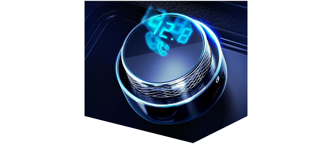 Transmiter FM 3mk Hyper Car (Bluetooth, USB, microSD) funkcja Led Light