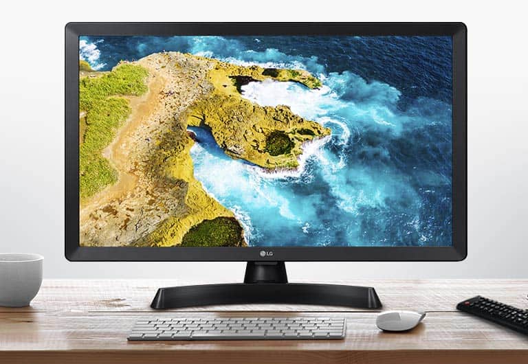 Monitor LG LED z tunerem TV to urządzenie łączące funkcjonalność monitora komputerowego i telewizora