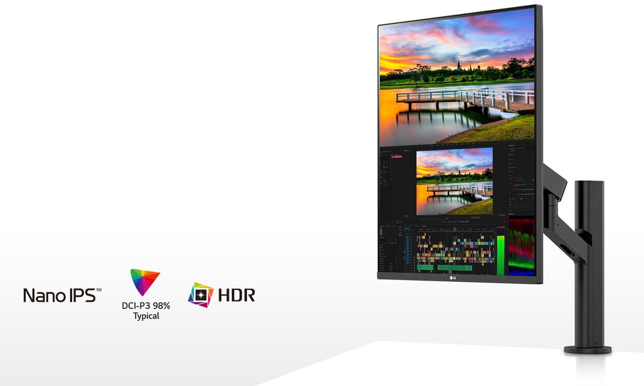 Monitor do domu i do biura LG 28MQ780 DualUp Ergo