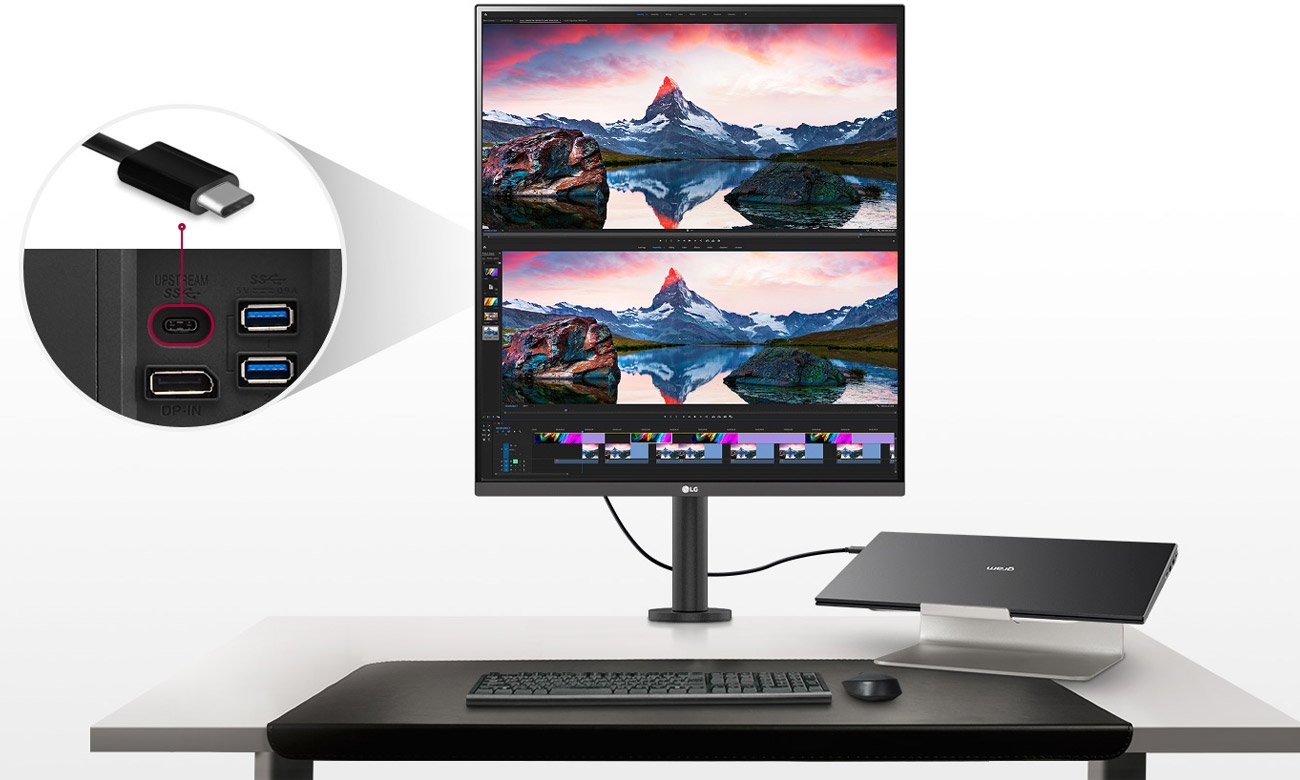 Monitor do domu i do biura LG 28MQ780 DualUp Ergo