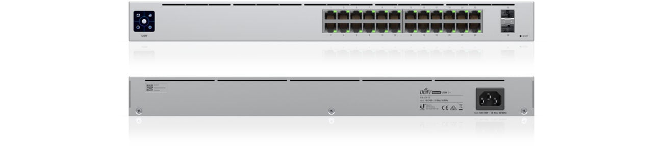Ubiquiti USW-24 Przód, tył