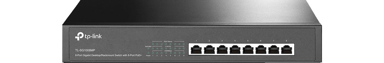 TP-Link TL-SG1008MP Złącza