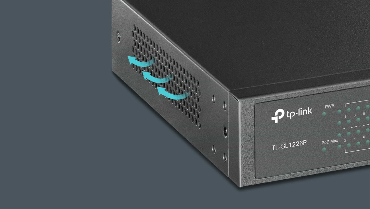 TP-Link TL-SL1226P Obudowa, chłodzenie