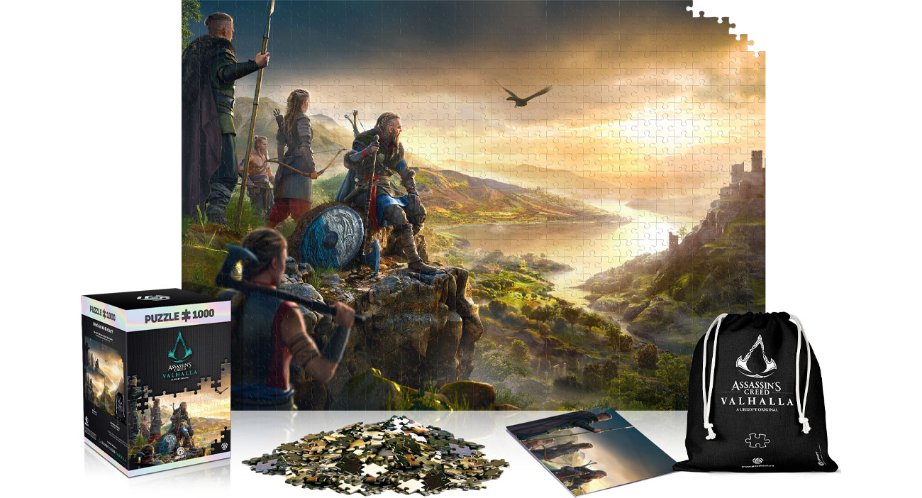 Assassins Creed Valhalla: Vista of England puzzles 1000 zestaw