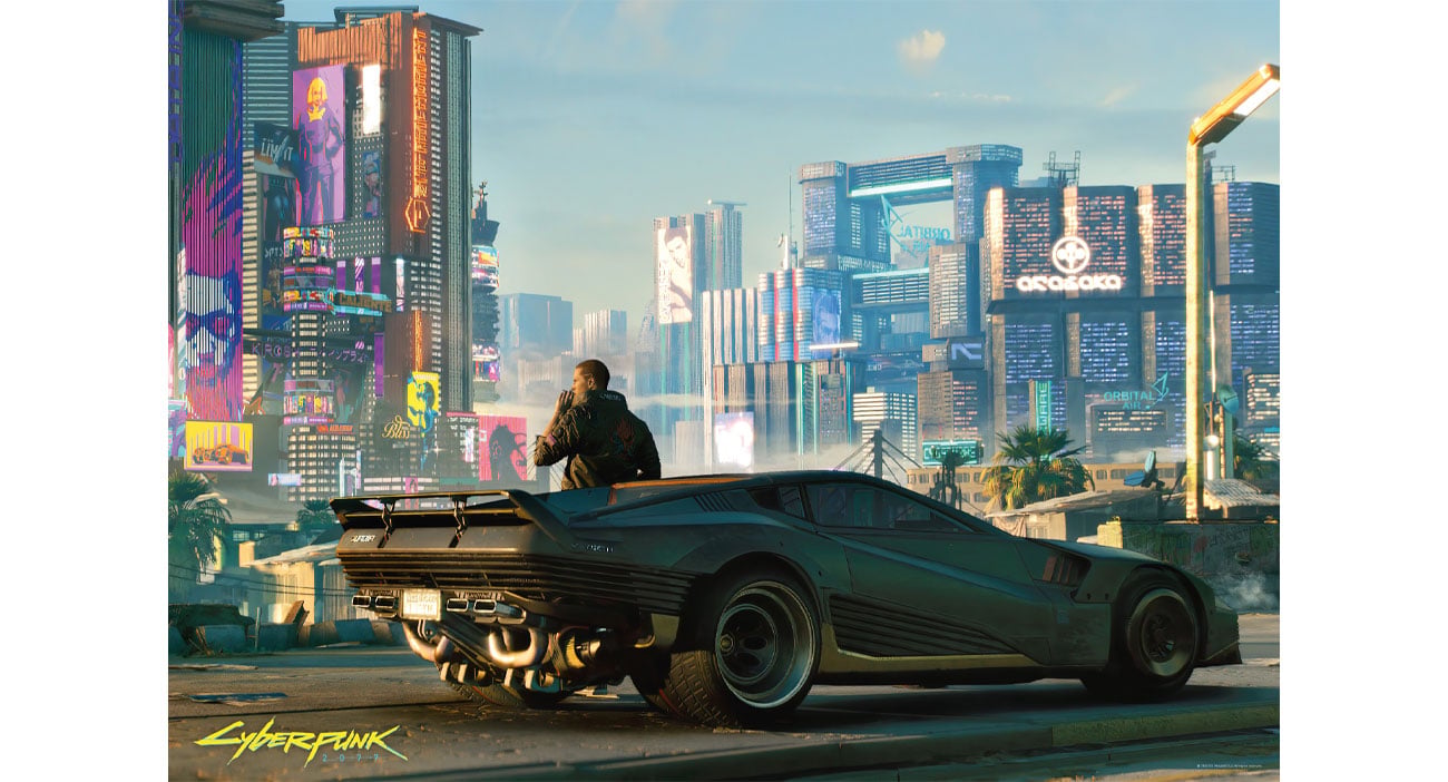 Cyberpunk 2077: Mercenary on the Rise Puzzles 1000 grafika