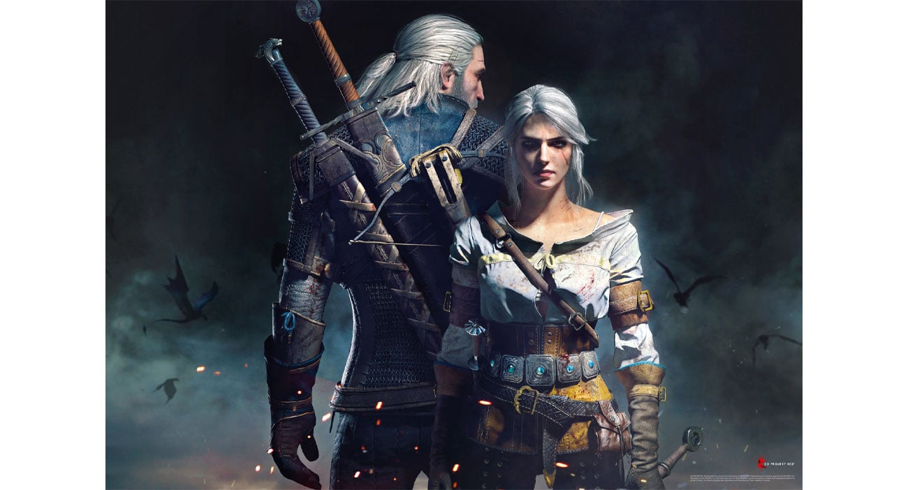 The Witcher (Wiedźmin): Geralt & Ciri Puzzles 1000 grafika