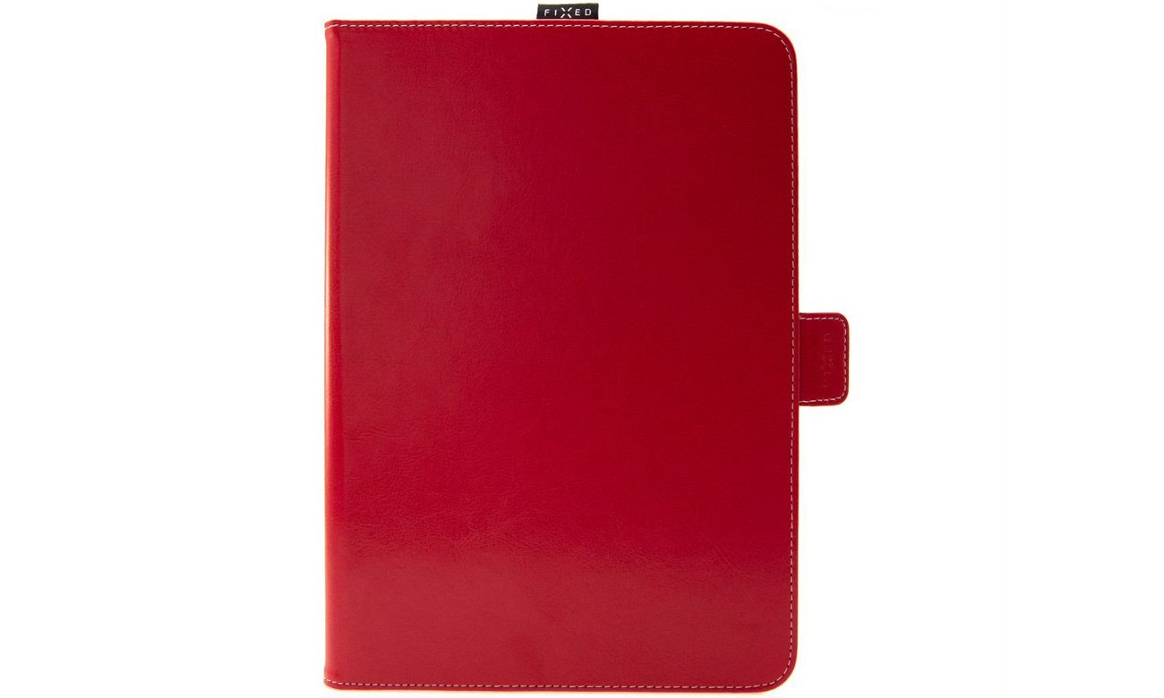 Etui FIXED Novel do tabletów 10,1'' Czerwone - Widok od przodu, zamknięte