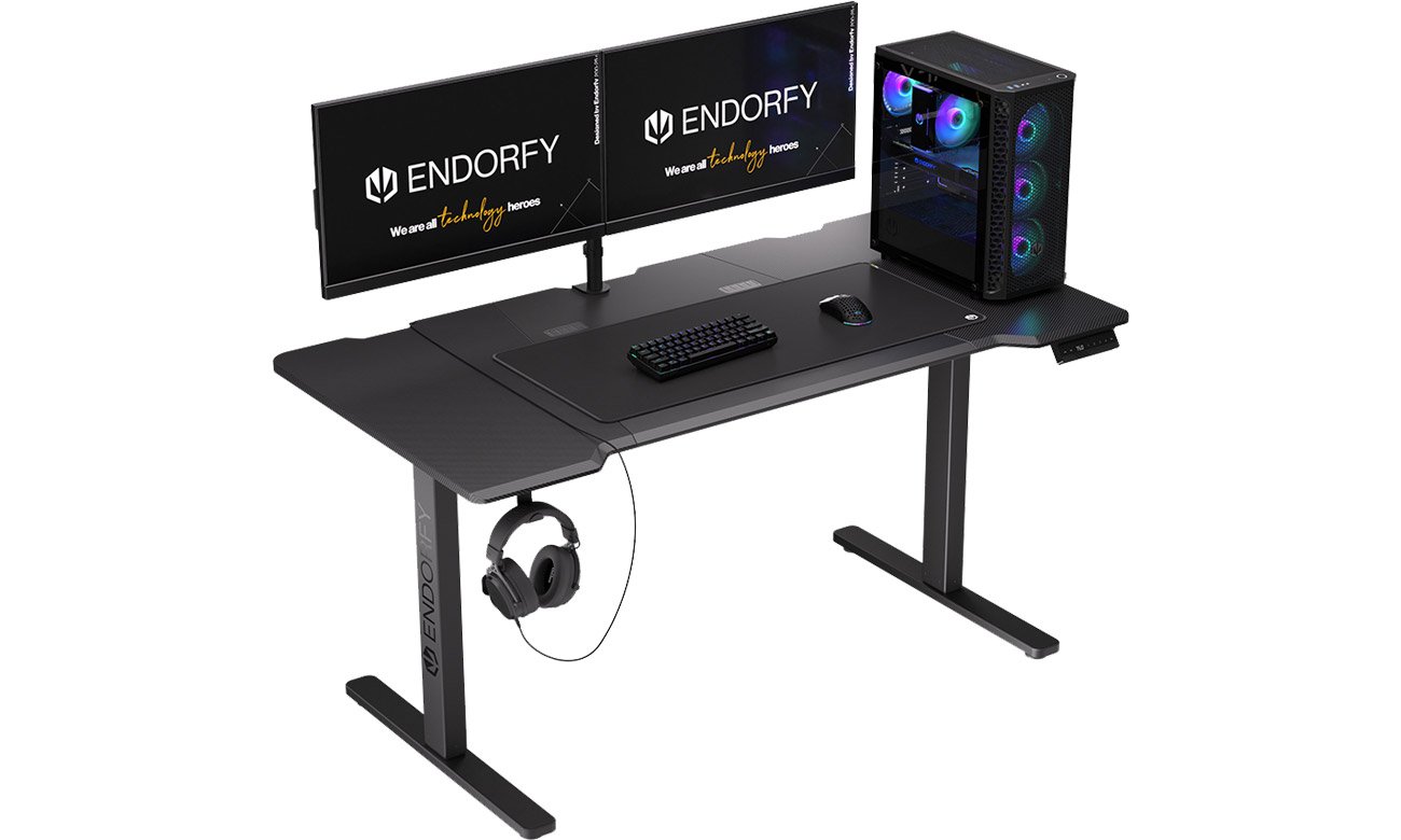 Biurko ENDORFY Atlas L Electric z urządzeniami