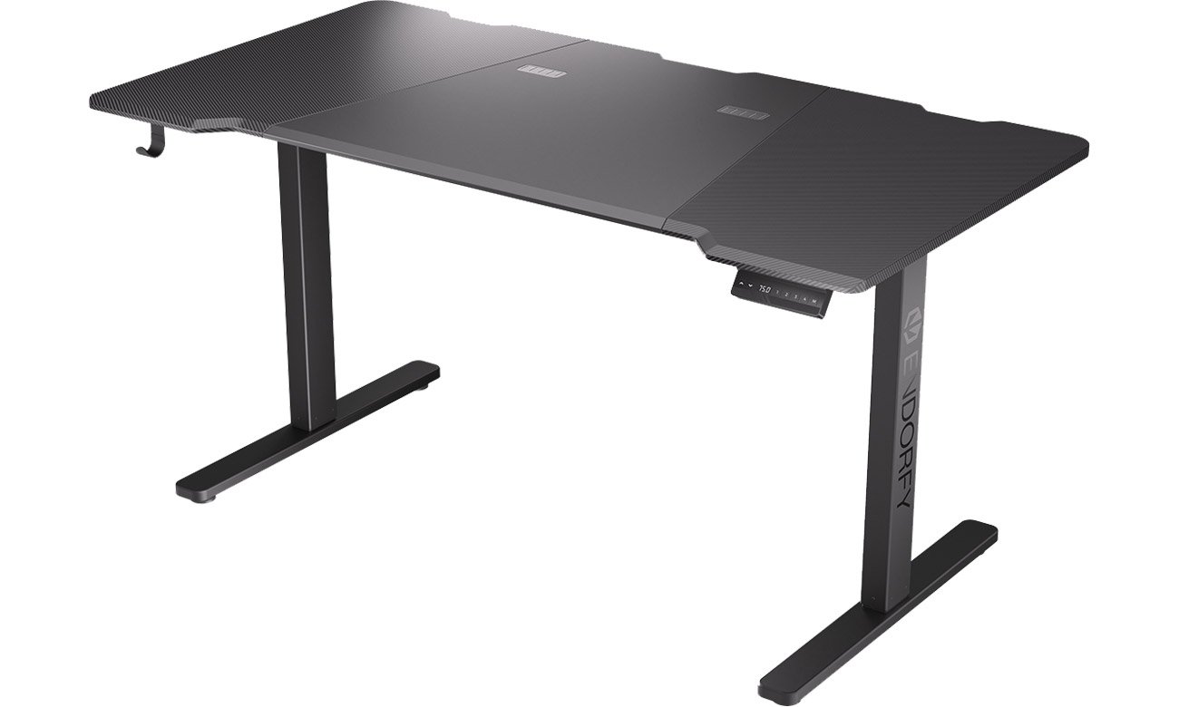 Biurko ENDORFY Atlas L Electric - widok frontalny pod kątem