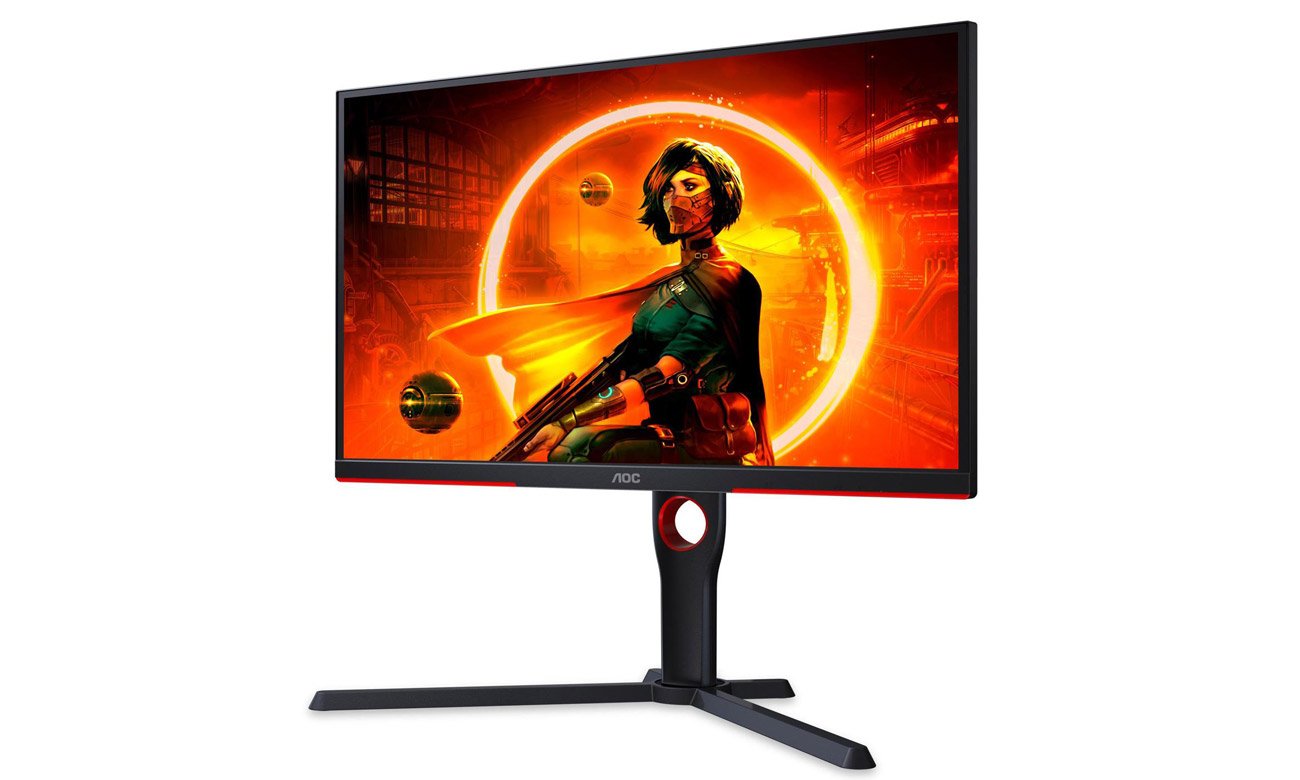 AOC Gaming 25G3ZM/BK widok z przodu pod kątem