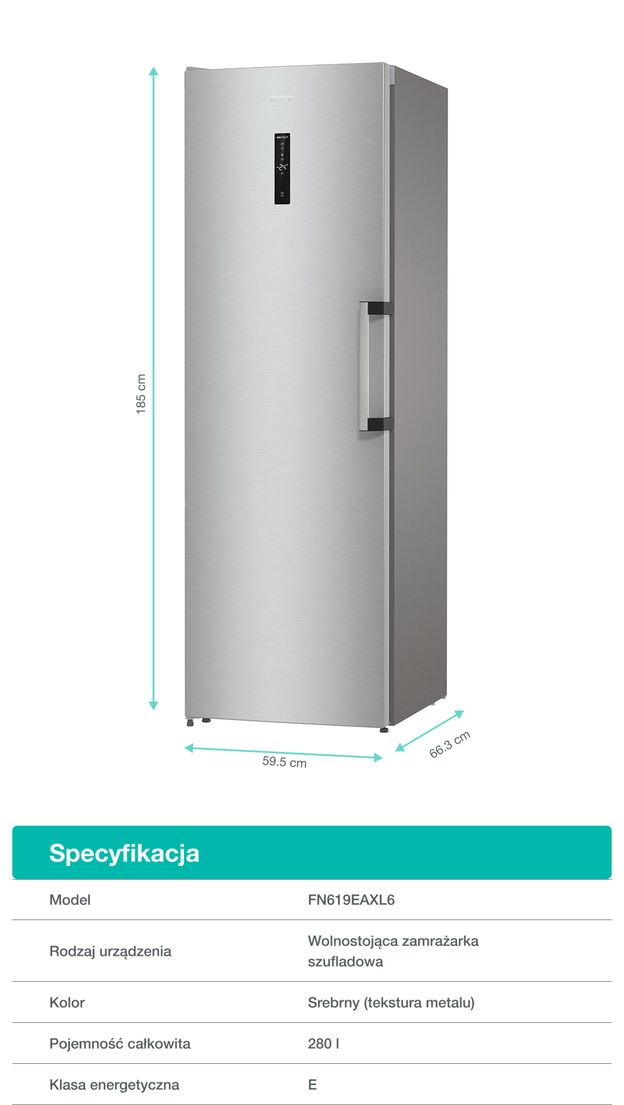 Gorenje fridge FN619EAXL6