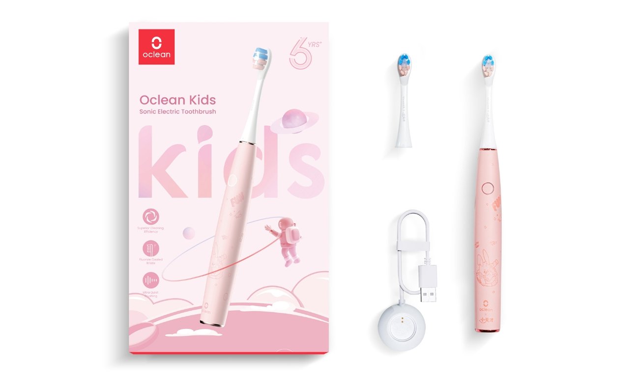 Szczoteczka soniczna Oclean Kids różowa