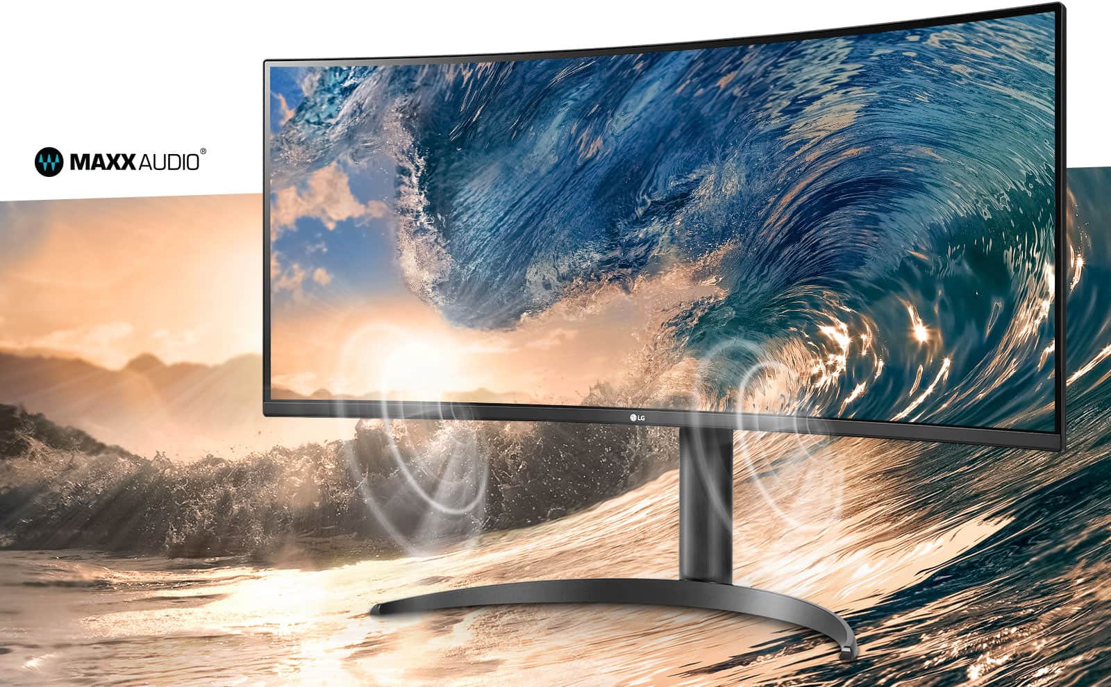 Dźwięk MaxxAudio zapewnia głębię i wyrazistość.