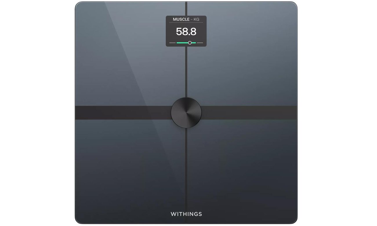 Inteligentna waga Withings Body Smart Czarna - Widok od przodu