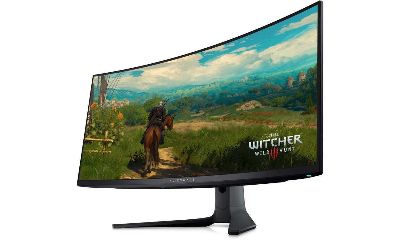 Dell Alienware AW3423DWF OLED widok z przodu pod kątem