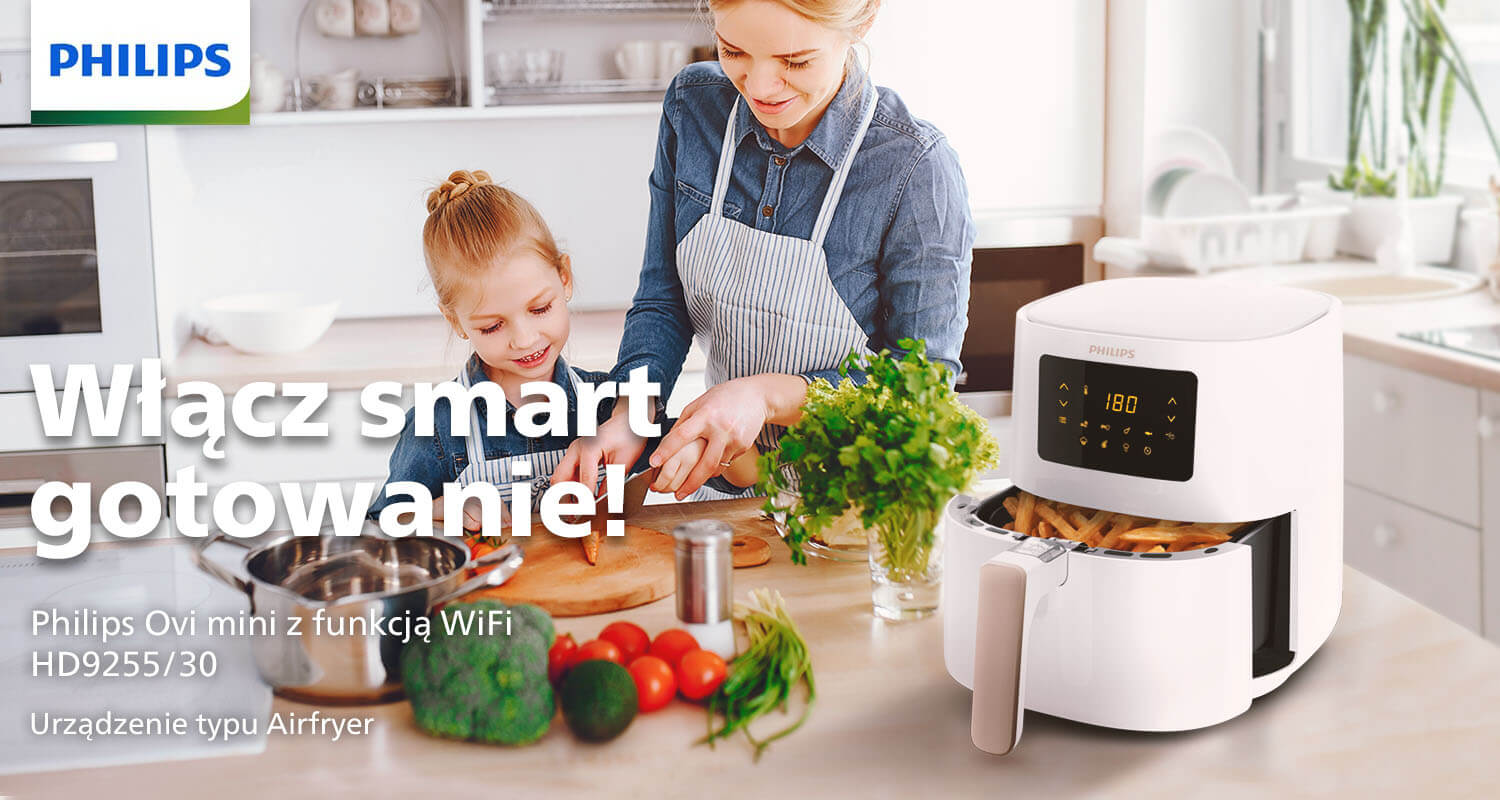 Air Fryer  Philips Ovi Xl HD9255/30 to nowoczesne rozwiązanie ułatwiające przyrządzanie posiłków