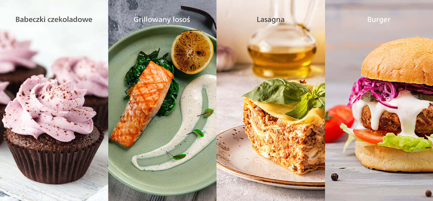 Przykładowe przepisy z aplikacji NutriU dla Philips OVI mini