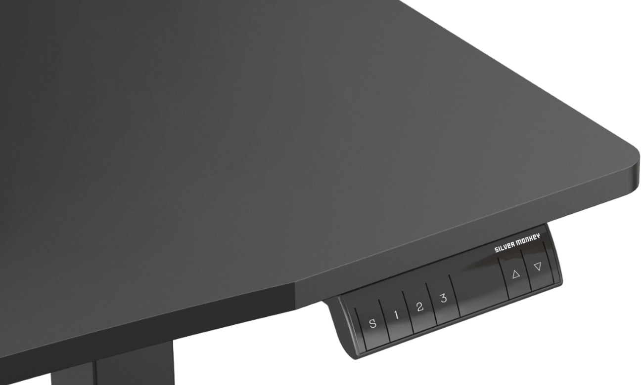 Biurko elektryczne Silver Monkey ED-120 Black - Zbliżenie na panel sterowania