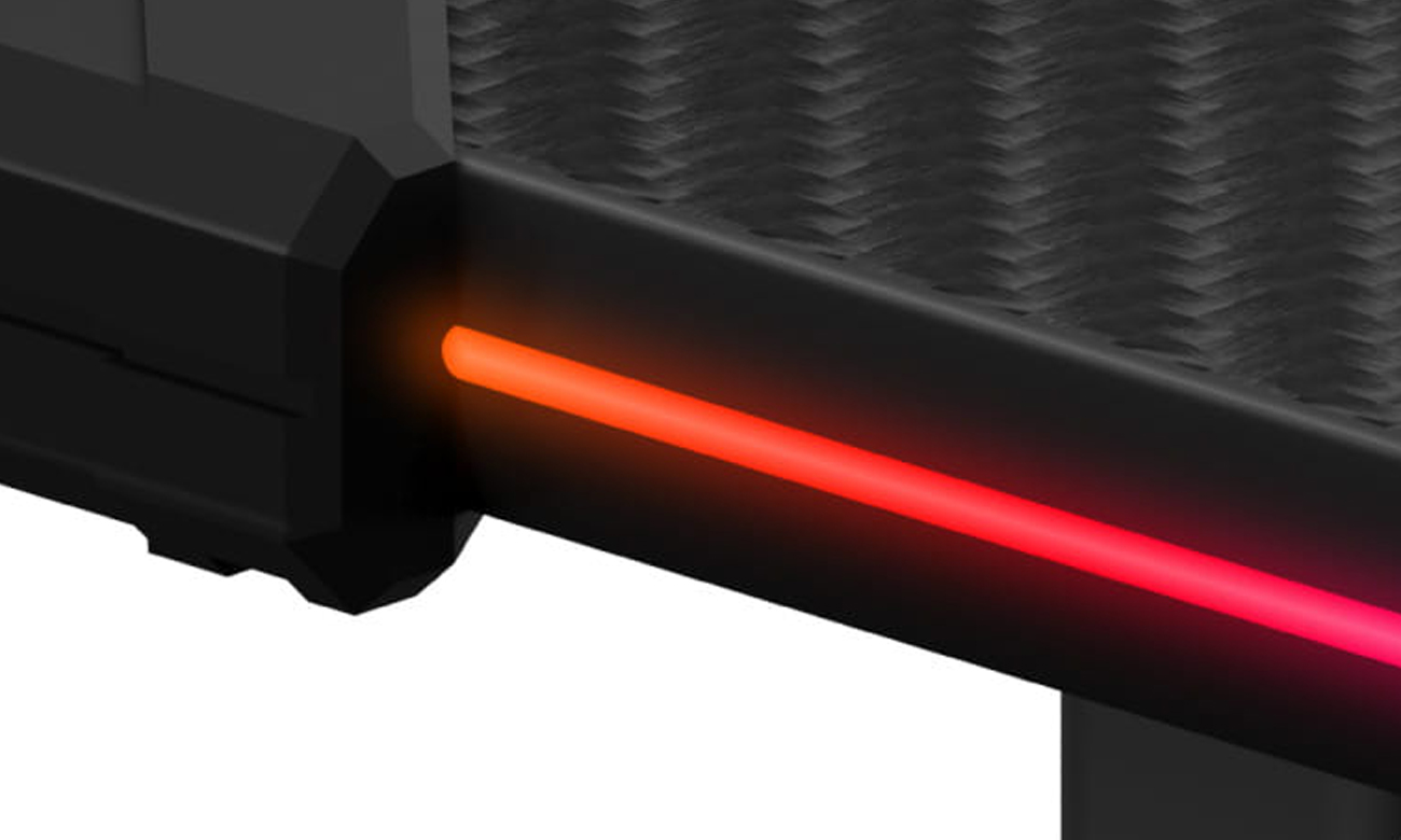 Biurko Huzaro Hero 8.2 RGB z elektryczną regulacją - Podświetlenie RGB LED