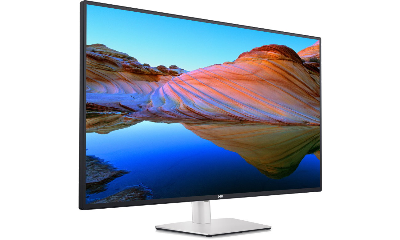 Dell U4323QE widok z przodu pod kątem