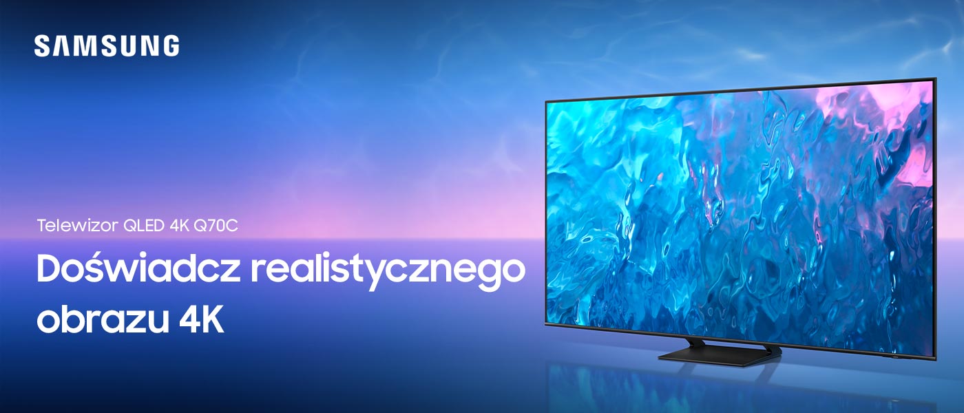 Samsung Q70C telewizor 4K z realistycznym odwzorowaniem obrazu
