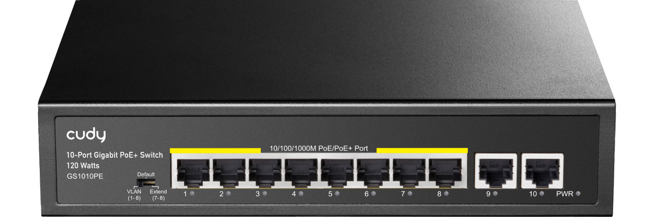 Cudy GS1010PE Porty