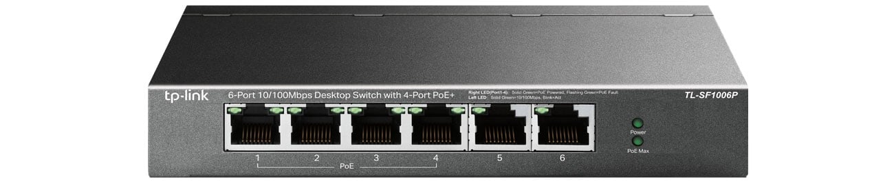 TP-Link TL-SF1006P porty