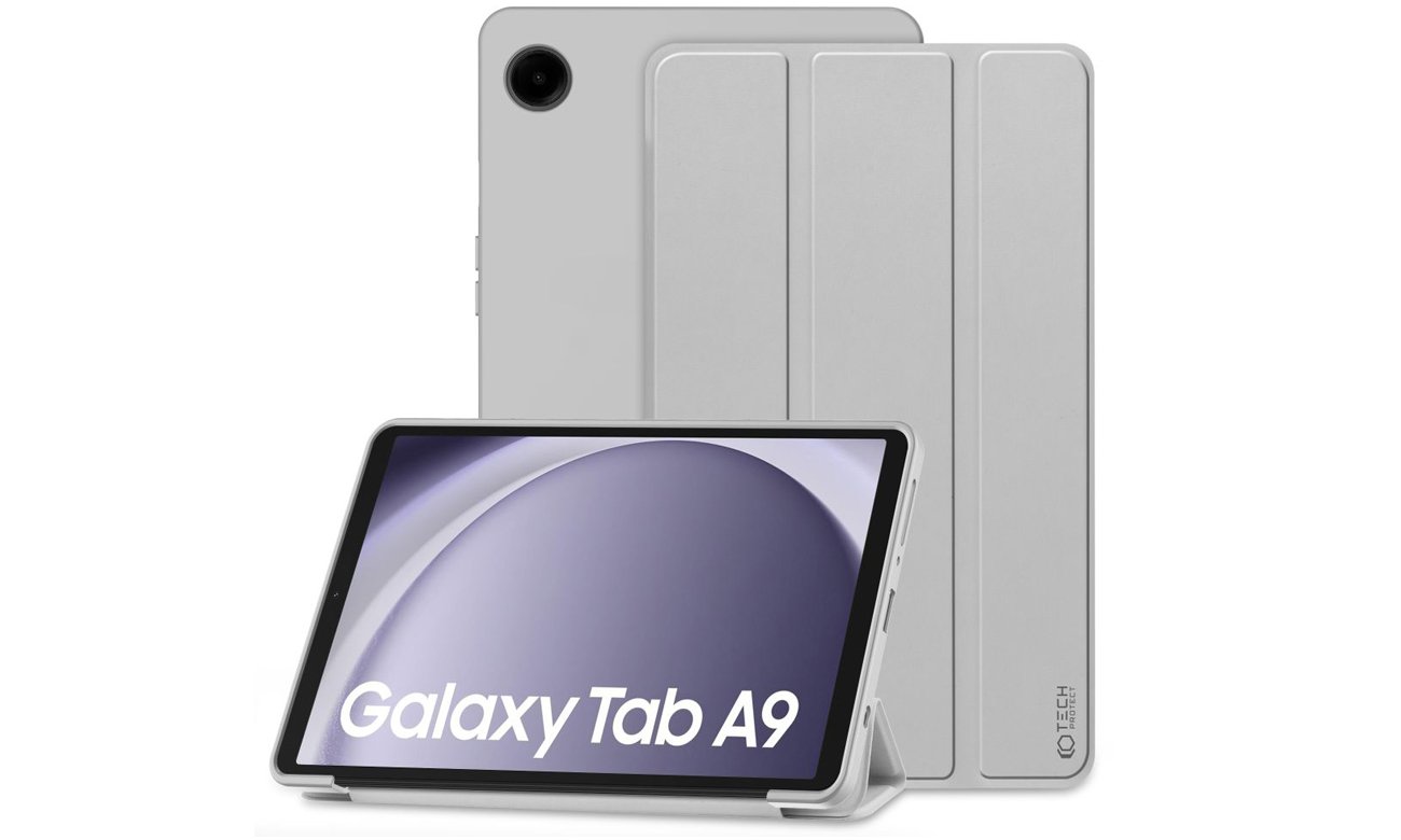 Etui Tech-Protect SmartCase do Samsung Galaxy Tab A9 Szare - Widok ogólny