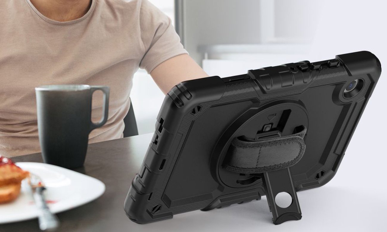 Etui Tech-Protect Solid360 do Samsung Galaxy Tab A9 (X110 / X115) Czarne - Grafika lifestyle