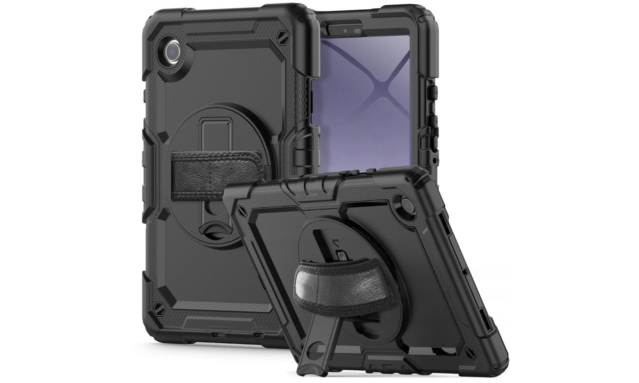 Etui Tech-Protect Solid360 do Samsung Galaxy Tab A9 (X110 / X115) Czarne - Widok ogólny
