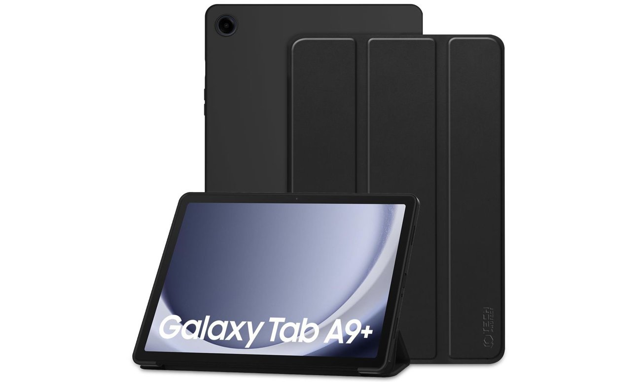 Etui Tech-Protect SmartCase do Samsung Galaxy Tab A9+ Czarne - Widok ogólny