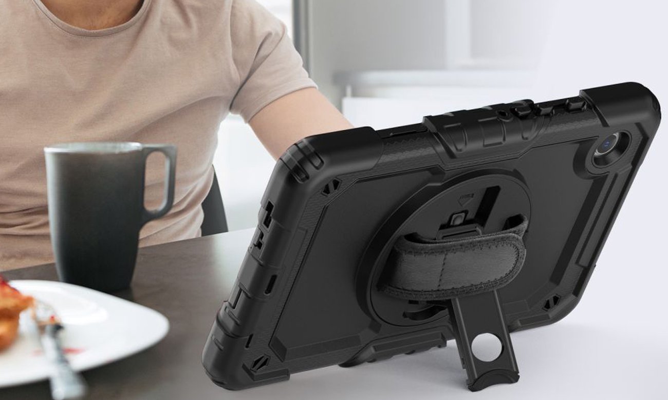 Etui Tech-Protect Solid360 do Samsung Galaxy Tab A9+ (X210 / X215 / X216) Czarne - Grafika lifestyle
