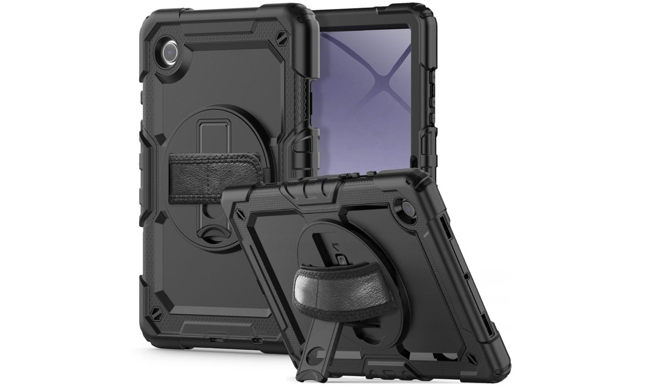 Etui Tech-Protect Solid360 do Samsung Galaxy Tab A9+ (X210 / X215 / X216) Czarne - Widok ogólny