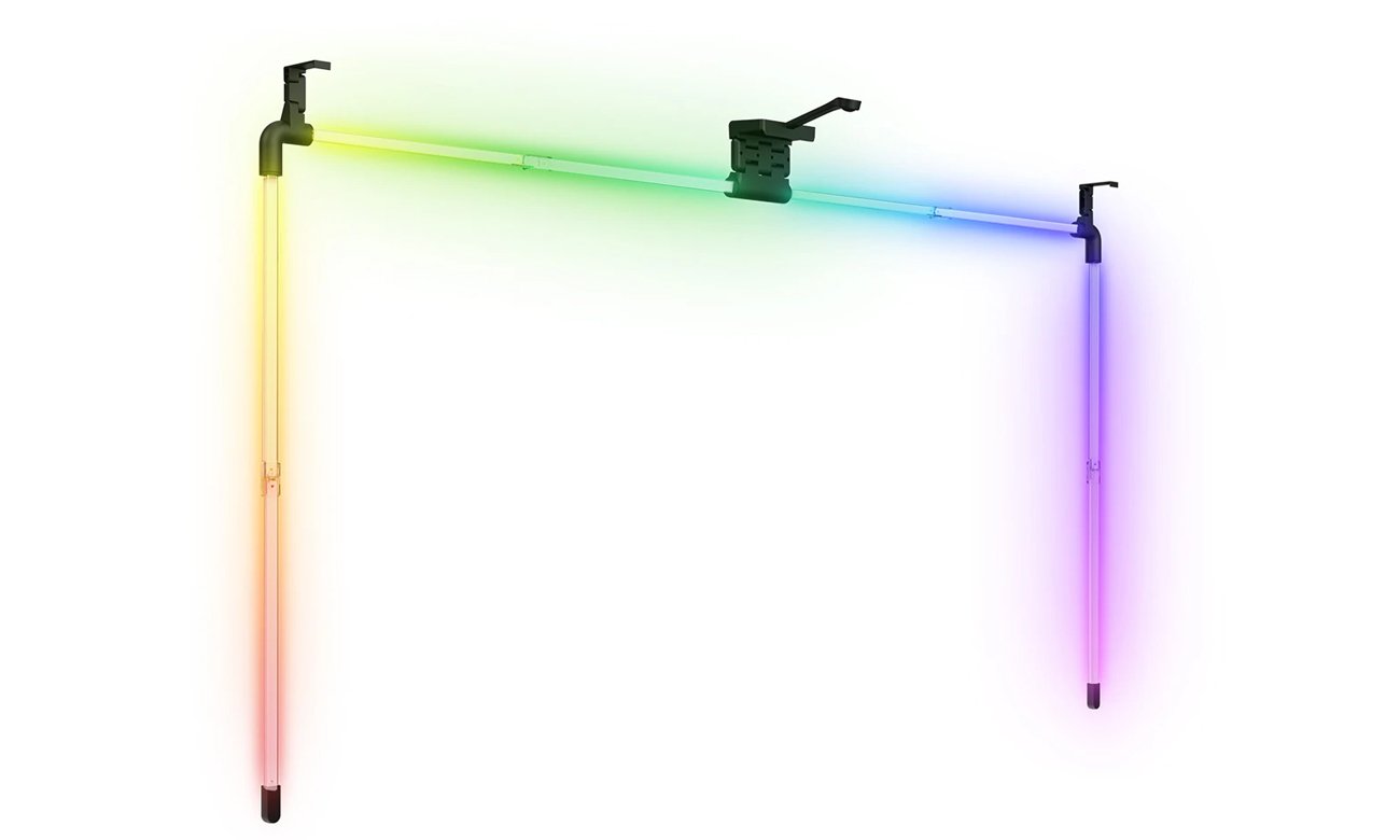 Podświetlenie tła telewizora LED Spacetronik Glow Three 65'' - Widok od przodu pod kątem