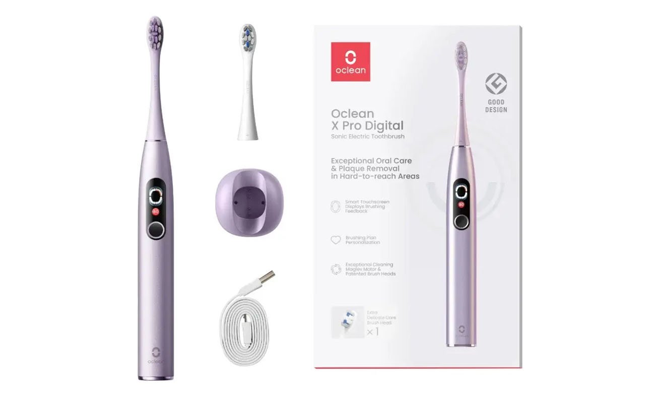 Szczoteczka soniczna Oclean X Pro Digital fioletowa