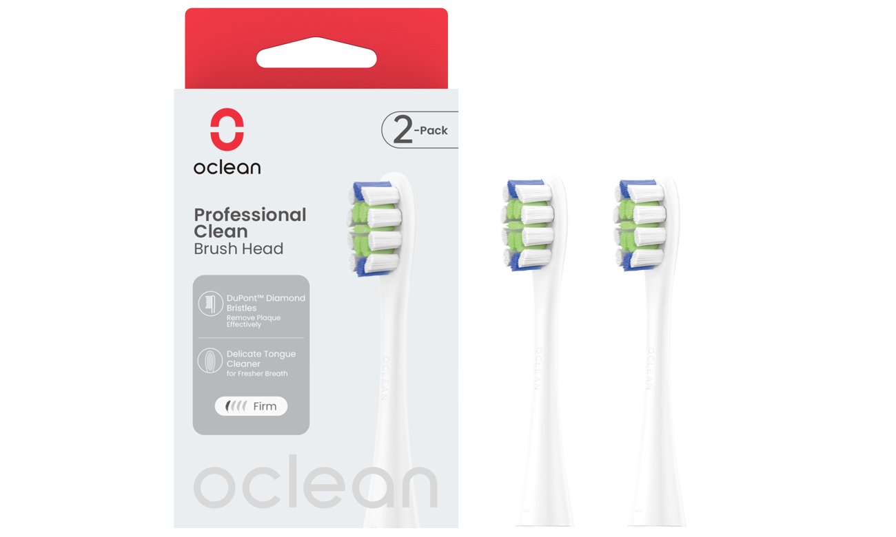 Oclean Końcówki Professional Clean P1C1 W02 biały 2 szt.