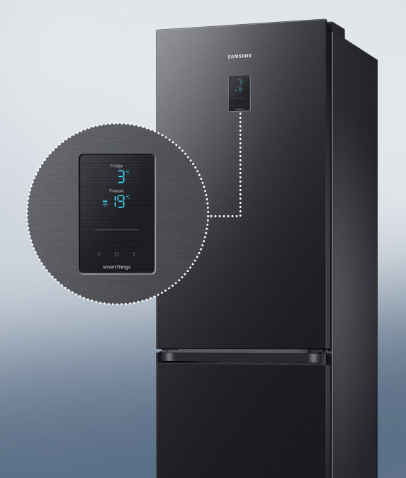 Zewnętrzny panel sterowania: lodówka Samsung RB34C675EBN