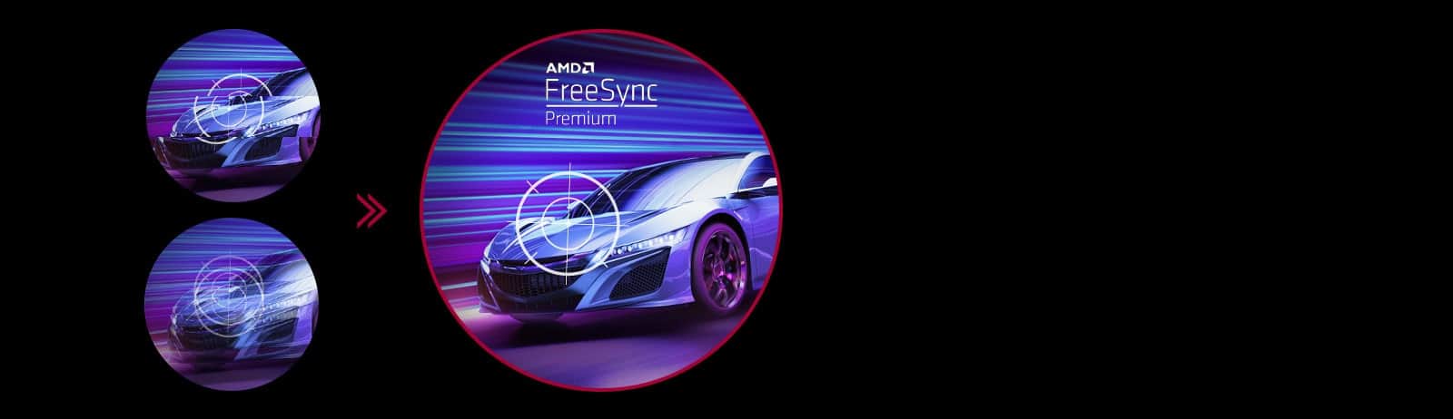 Funkcja AMD FreeSync Premium zapewnia płynny obraz w dynamicznych scenach.