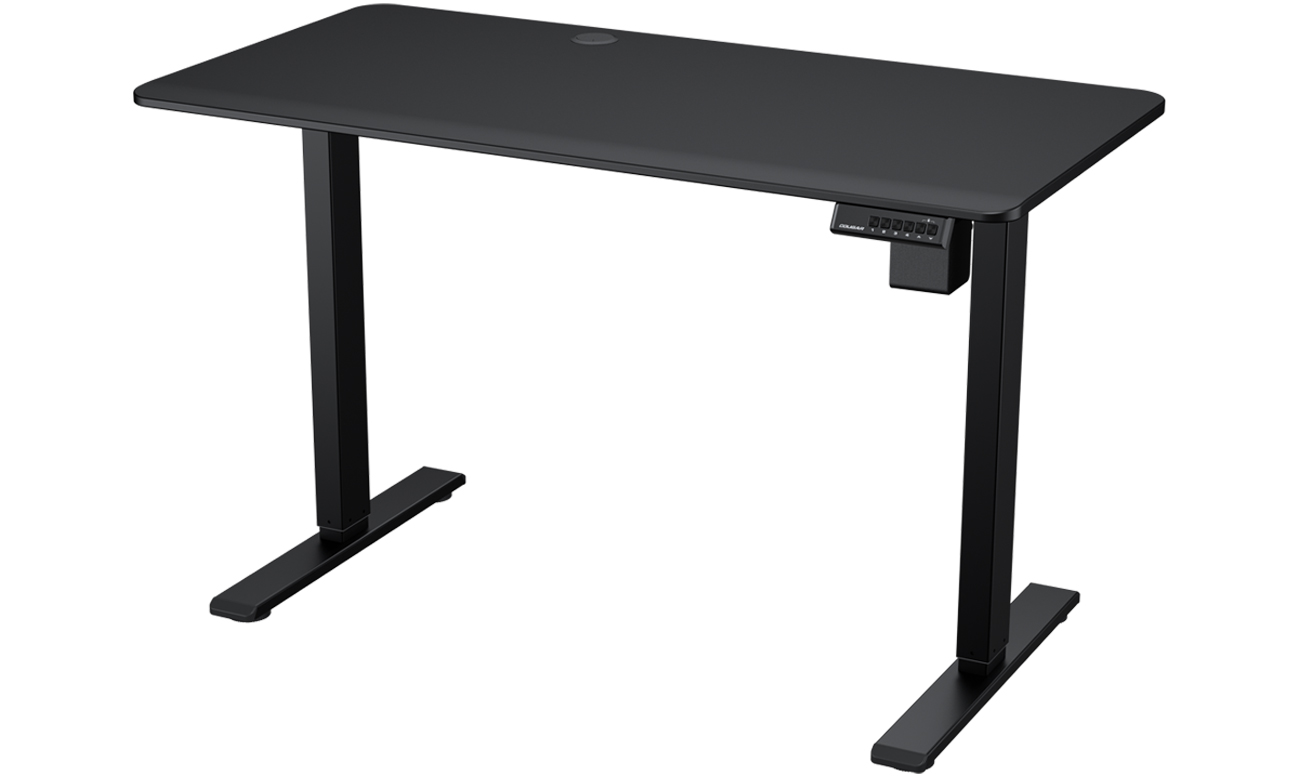Biurko gamingowe Cougar Royal Mossa 120 Black - Widok od przodu pod kątem