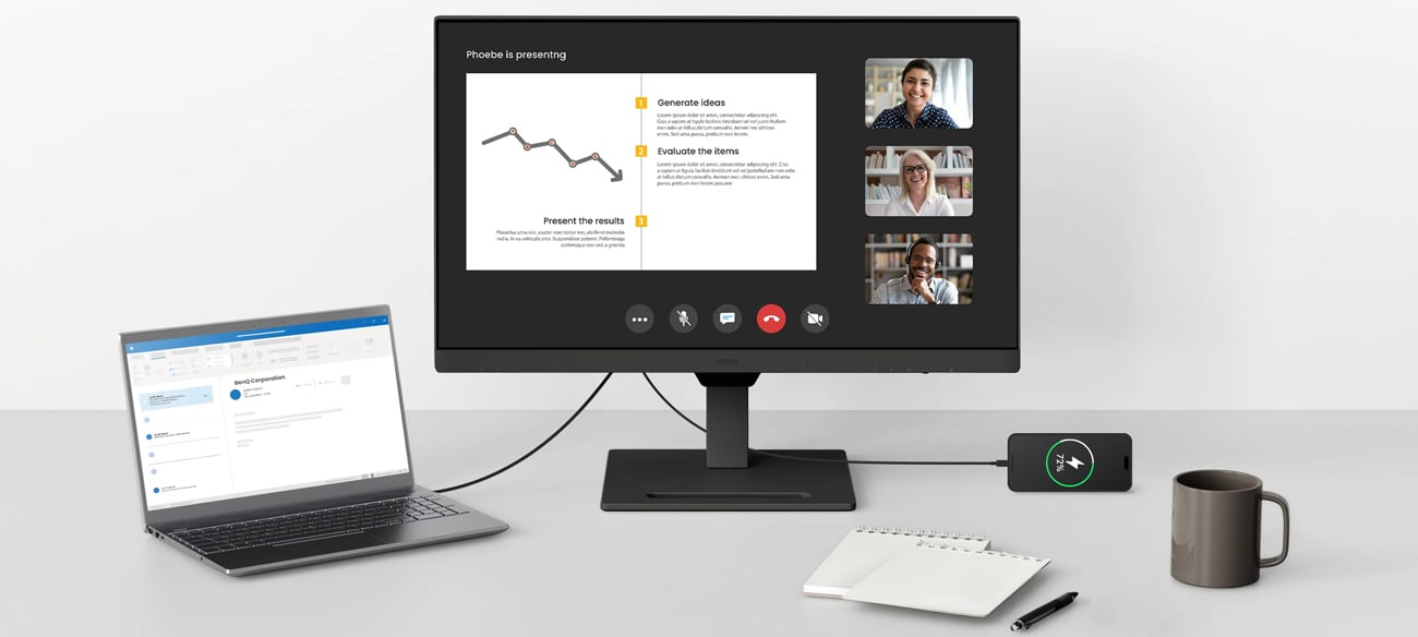 Monitor BenQ BL2490 wygląd
