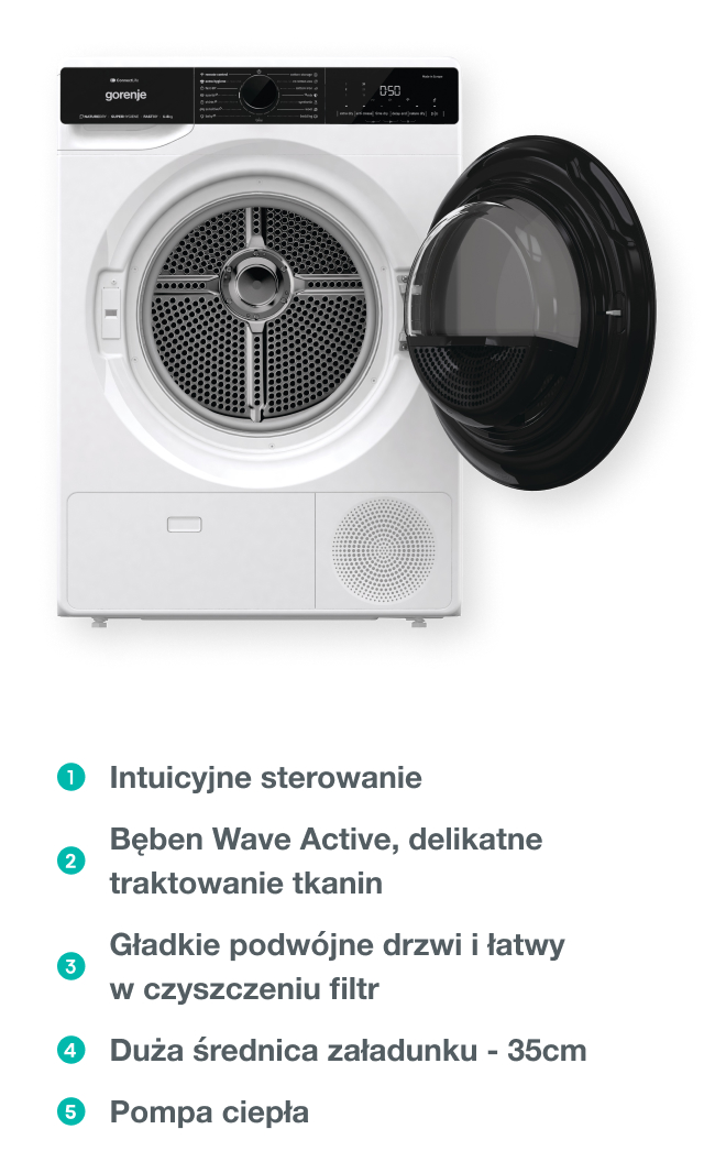 Gorenje washing machine WPNA84A2TSWIFI-PL