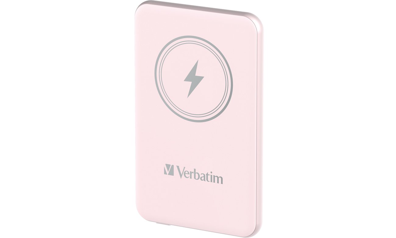 Verbatim Charge 'n' Go Magnetic Wireless Power Bank 5000mAh różowy