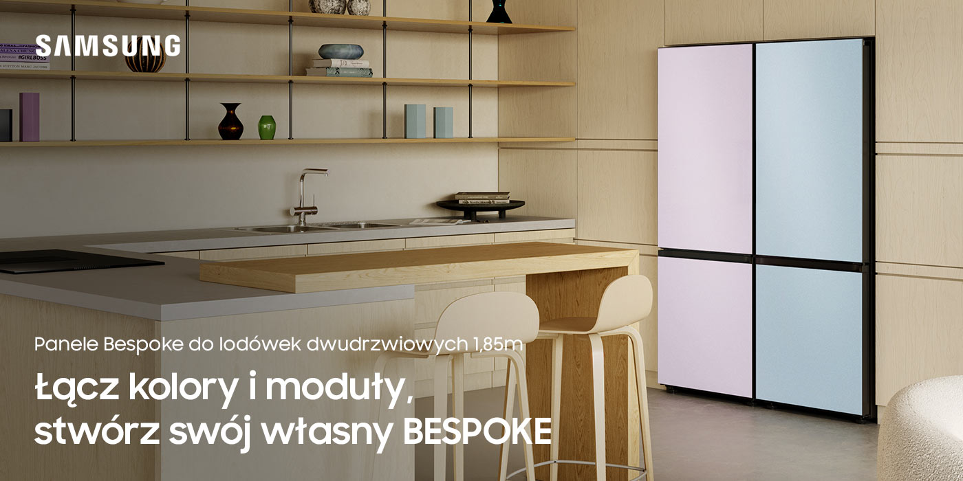 Lodówki dwudrzwiowe z panelami Bespoke