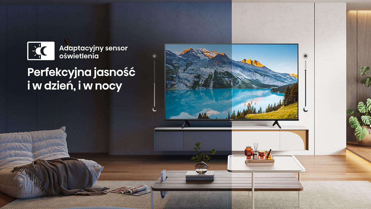 Adaptacyjny sensor oświetlenia -  Perfekcyjna jasność i w dzień, i w nocy