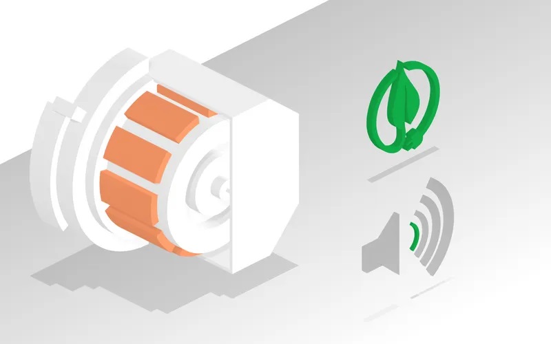 EcoSilence Drive™: wyjątkowo trwały, energooszczędny i niespotykanie cichy silnik bezszczotkowy.