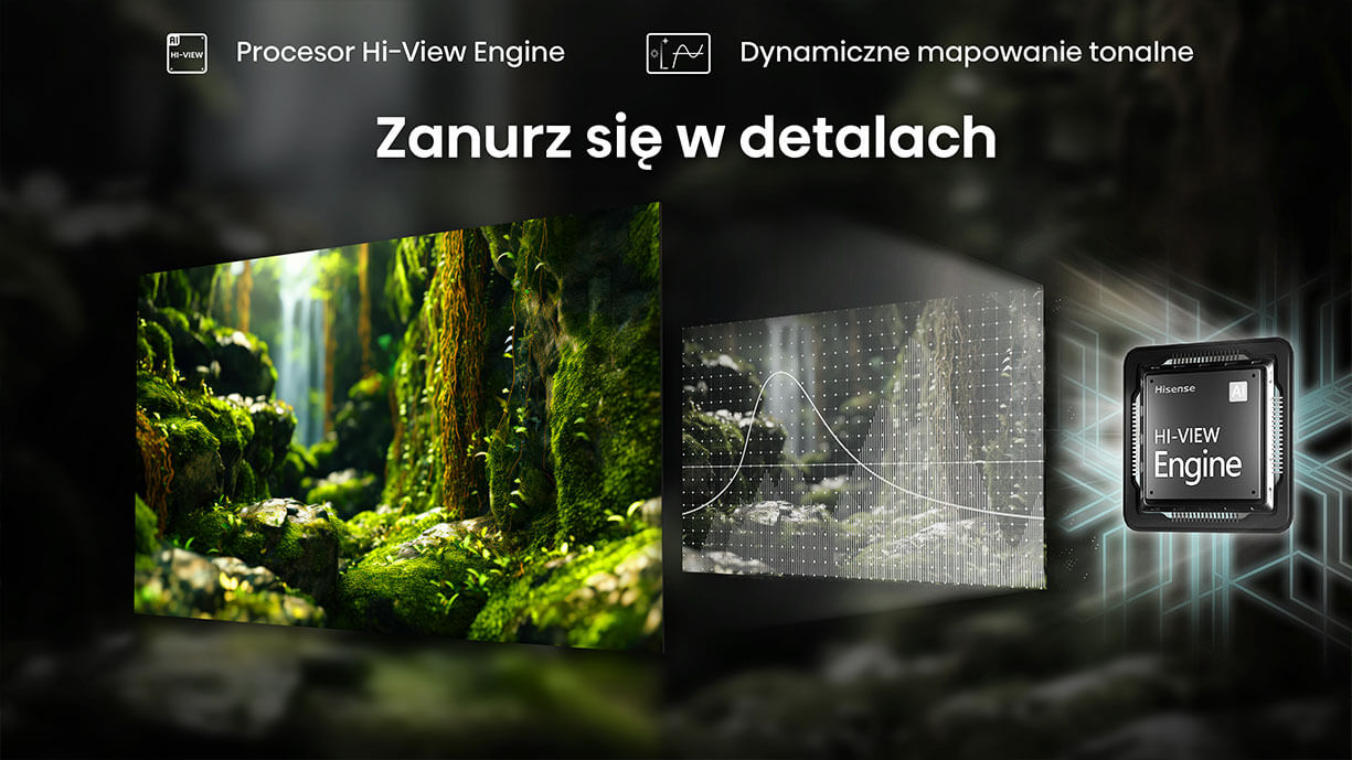 Procesor Hi-View Engine - Dynamiczne mapowanie tonalne - Zanurz się w detalach
