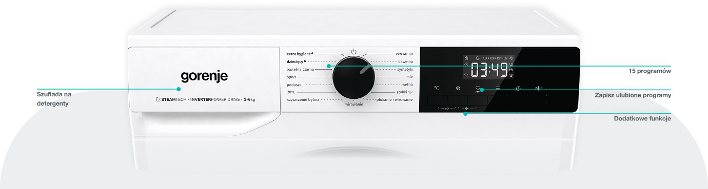 GORENJE LAUNDRY W1NHPI60SCS-PL