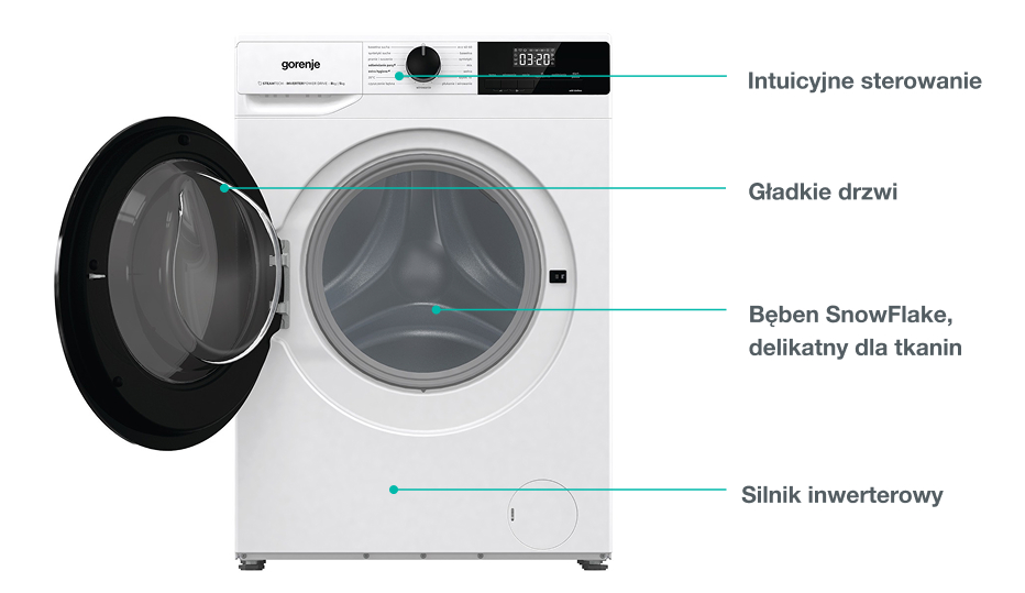 GORENJE LAUNDRY WD2A854ADS-PL