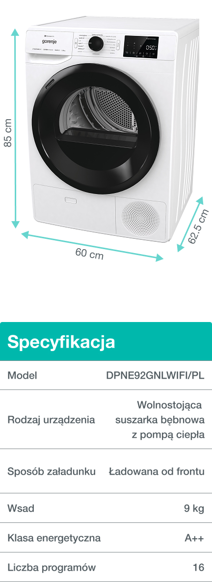 GORENJE LAUNDRY DPNE92GNLWIFI-PL