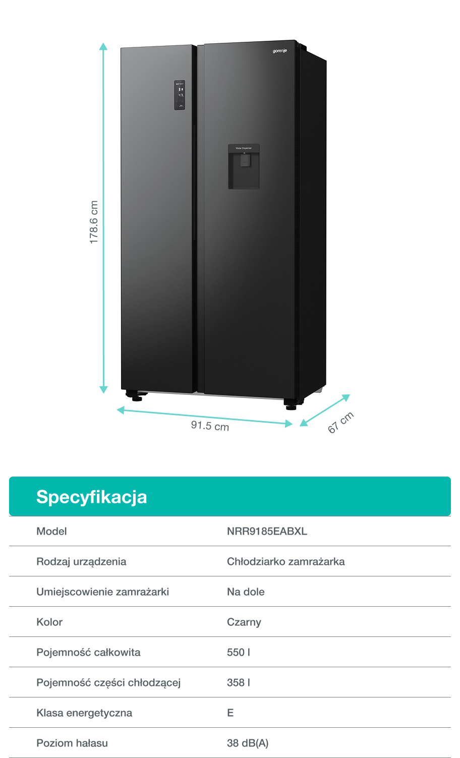 Gorenje fridge NRR9185EABXL